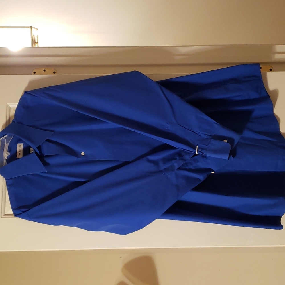 Van Heusen Royal Blue Wrinkle Free Dress Shirt